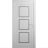 Front Exterior Prehung Metal-Plastic Door | Manux 8661 Antracite Grey | Office Commercial and Residential Doors Entrance Patio Garage W36" x H80" Left hand Inswing White