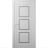 Front Exterior Prehung Metal-Plastic Door | Manux 8661 Antracite Grey | Office Commercial and Residential Doors Entrance Patio Garage W36" x H80" Right hand Inswing White