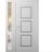 Front Exterior Prehung Metal-Plastic Door | Manux 8661 White Silk | Side Sidelite Transom | Office Commercial and Residential Doors Entrance Patio Garage 48" x 80" (W36+12" x H80") Right hand Inswing White