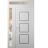Front Exterior Prehung Metal-Plastic Door | Manux 8661 White Silk | Side and Top Sidelite Transom | Office Commercial and Residential Doors Entrance Patio Garage 48" x 94" (W36+12" x H80+14") Right hand Inswing White