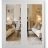 Front Exterior Prehung Metal-Plastic Double Doors Clear Glass / MANUX 8666 White Silk / Office Commercial and Residential Doors Entrance Patio Garage 72" x 80" Left-Hand Inswing White