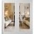 Front Exterior Prehung Metal-Plastic Double Doors Clear Glass / MANUX 8666 Matte Black / Office Commercial and Residential Doors Entrance Patio Garage 72" x 80" Right-Hand Inswing White