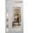 Front Exterior Prehung Metal-Plastic Door Clear Glass / MANUX 8666 White Silk / Office Commercial and Residential Doors Entrance Patio Garage 48" x 96" Left-Hand Inswing White