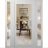Front Exterior Prehung Metal-Plastic Door Clear Glass / MANUX 8666 Matte Black / Office Commercial and Residential Doors Entrance Patio Garage 60" x 80" Right-Hand Inswing White