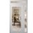 Front Exterior Prehung Metal-Plastic Door Clear Glass / MANUX 8666 White Silk / Office Commercial and Residential Doors Entrance Patio Garage 50" x 94" Right-Hand Inswing White