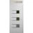 Front Exterior Prehung Metal-Plastic Door | Manux 8933 Antracite Grey | Top Sidelite Transom | Office Commercial and Residential Doors Entrance Patio Garage 30" x 94" (W30" x H80+14") Left hand Inswing White