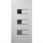 Front Exterior Prehung Metal-Plastic Door | Manux 8933 Walnut | Office Commercial and Residential Doors Entrance Patio Garage W30" x H80" Right hand Inswing White