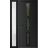 Front Exterior Prehung Metal-Plastic Door | Manux 8112 Matte Black | Side Sidelite Transom | Office Commercial and Residential Doors Entrance Patio Garage 52" x 80" (W36+16" x H80") Right hand Inswing Black Matte