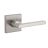 Modern Design Handle-Matte Black-Passage Brushed Nickel