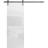 Sliding Barn Door with Hardware | Planum 0010 Primed | 6.6FT Rail Hangers Sturdy Set | Modern Solid Panel Interior Doors Gloss White