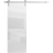 Sliding Barn Door with 6.6ft Hardware | Planum 0010 Matte Grey | Rail Hangers Sturdy Silver Set | Modern Solid Panel Interior Doors Gloss White