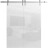Sliding Double Barn Doors with Hardware | Planum 0010 Vertical Natural Veneer | Silver 13FT Rail Hangers Sturdy Set | Modern Solid Panel Interior Hall Bedroom Bathroom Door Gloss White