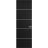 Hidden Door | Planum 0020 Matte Black Concealed Metal Frame 18" x 80" Left-hand Inswing Black Matte