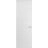 Hidden Door | Planum 0020 Matte Black Concealed Metal Frame 18" x 80" Left-hand Inswing White
