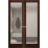 Hidden Double Doors | Planum 2102 Chocolate Ash Concealed Metal Frame 60" x 80" (2* 30x80) Right-hand Inswing Chocolate Ash