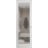 Hidden Door | Planum 2102 Matte Black Concealed Metal Frame 18" x 80" Left-hand Inswing White Silk