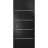 Sliding Pocket Door with Frames | Planum 0210 Matte Black and Aluminum Strips | Kit Trims Rail Hardware | Solid Wood Interior Bedroom Bathroom Closet Sturdy Doors Black Matte