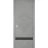 Sliding French Pocket Door with | Planum 0012 White Silk and Aluminum Strips | Kit Trims Rail Hardware | Solid Wood Interior Bedroom Sturdy Doors Concrete