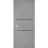 Sliding French Pocket Door with | Planum 0014 Natural Veneer and Aluminum Strips | Kit Trims Rail Hardware | Solid Wood Interior Bedroom Sturdy Doors Concrete