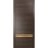 Sliding Pocket Door with Frames | Planum 2010 Matte Black and Aluminum Strips | Kit Trims Rail Hardware | Solid Wood Interior Bedroom Bathroom Closet Sturdy Doors Chocolate Ash