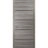 Sliding French Pocket Door with | Planum 0015 Oak and Aluminum Strips | Kit Trims Rail Hardware | Solid Wood Interior Bedroom Sturdy Doors-32" x 80" Ginger Ash