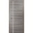 Sliding French Pocket Door with | Planum 0310 Chocolate Ash and Aluminum Strips | Kit Trims Rail Hardware | Solid Wood Interior Bedroom Sturdy Doors Ginger Ash