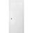 Sliding French Pocket Door with | Planum 0010 White Silk | Kit Trims Rail Hardware | Solid Wood Interior Bedroom Sturdy Doors White