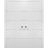 Modern Double Pocket Doors | Planum 0020 White Silk | Kit Trims Rail Hardware | Solid Wood Interior Bedroom Sliding Closet Sturdy Door White