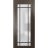 Sliding Pocket Door with Frosted Tempered Glass | Planum 2112 Matte Black with Frosted Glass and Aluminum Strips | Kit Trims Rail Hardware | Solid Wood Interior Bedroom Bathroom Closet Sturdy Doors Chocolate Ash