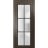 Sliding Pocket Door with Frosted Tempered Glass | Planum 2122 Matte Black with Frosted Glass and Aluminum Strips | Kit Trims Rail Hardware | Solid Wood Interior Bedroom Bathroom Closet Sturdy Doors Chocolate Ash