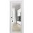 Sliding French Pocket Door | Lucia 2166 White Silk with Clear Glass | Kit Trims Rail Hardware | Solid Wood Interior Bedroom Sturdy Doors White