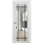 Sliding French Pocket Door | Lucia 2266 Matte Black with Clear Glass and Aluminum Strips | Kit Trims Rail Hardware | Solid Wood Interior Bedroom Sturdy Doors White