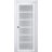 Sliding French Pocket Door | Veregio 7602 White Silk with Frosted Glass | Kit Trims Rail Hardware | Solid Wood Interior Bedroom Sturdy Doors White