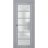 Sliding French Pocket Door | Veregio 7602 White Silk with Frosted Glass | Kit Trims Rail Hardware | Solid Wood Interior Bedroom Sturdy Doors Matte Grey