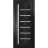 Sliding French Pocket Door | Quadro 4088 Cognac Oak with Frosted Glass | Kit Trims Rail Hardware | Solid Wood Interior Bedroom Sturdy Doors Black Matte