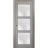 Sliding French Pocket Door with Frosted Glass | Lucia 2552 Black Matte | Kit Trims Rail Hardware | Solid Wood Interior Bedroom Sturdy Doors-24" x 80" Ginger Ash