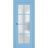Sliding French Pocket Door | Veregio 7412 Matte Grey with Frosted Glass | Kit Trims Rail Hardware | Solid Wood Interior Bedroom Sturdy Doors Aquamarine