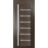 Sliding French Pocket Door | Quadro 4088 Cognac Oak with Frosted Glass | Kit Trims Rail Hardware | Solid Wood Interior Bedroom Sturdy Doors Chocolate Ash