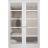 Hidden Double Doors | Quadro 4002 White Silk Concealed Metal Frame 36" x 80" (2* 18x80) Right-hand Inswing White Silk
