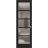 Hidden Door | Quadro 4002 Matte Black Concealed Metal Frame 18" x 80" Left-hand Inswing Black Matte