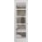 Hidden Door | Quadro 4002 Matte Black Concealed Metal Frame 18" x 80" Left-hand Inswing White Silk