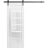 Barn Door 18 x 80 inches | Quadro 4088 Gloss White | 6.6FT Rail Track Hardware Set | Solid Panel Interior Doors Gloss White