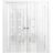 Sliding Closet Double Bi-fold Doors 72 x 80 inches | Quadro 4088 Gloss White | Tracks Trims Hardware Set | Wood Solid Bedroom Wardrobe Doors Gloss White