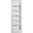 Hidden Door | Quadro 4088 Chocolate Ash Concealed Metal Frame 18" x 80" Left-hand Inswing White Silk