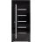 Sliding Pocket Door 18 x 80 inches | Quadro 4088 Gloss Black | Kit Rail Hardware | Solid Wood Interior Bedroom Doors Gloss Black