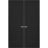 Hidden Double Doors | Quadro 4111 Matte Black Concealed Metal Frame 36" x 80" (2* 18x80) Right-hand Inswing Black Matte