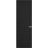 Hidden Door | Quadro 4111 Matte Black Concealed Metal Frame 18" x 80" Left-hand Inswing Black Matte