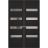 Hidden Double Doors | Quadro 4113 White Silk Concealed Metal Frame 36" x 80" (2* 18x80) Left-hand Inswing Black Matte
