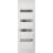 Hidden Door | Quadro 4113 Matte Black Concealed Metal Frame 18" x 80" Right-hand Inswing White Silk