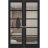 Hidden Double Doors | Quadro 4522 Matte Black Concealed Metal Frame 36" x 80" (2* 18x80) Right-hand Inswing Black Matte